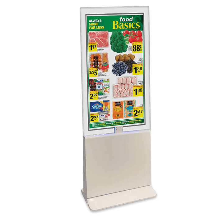 Ultra Thin Dual Side Stand Display